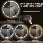 LED Bathroom Mirror 36 Inch Round Bathroom Mirror - Image 3