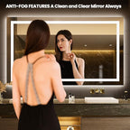 LOAAO 68"x36" LED Bathroom Mirror - Image 2