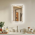 16X24 LED Bathroom Mirror with Lights, Backlit + Front Lit, Lighted Bathroom by Rpoesx