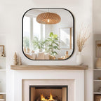 Bathroom Mirror for Wall, HD Reflection Shatterproof Square Mirror for Living - Image 6