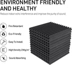 Focusound 52 Pack Acoustic Foam Panels 1" x 12" x 12" Sound Proof Foam Panles - Image 3