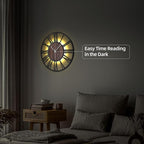 20'' Silent Wall Clock with Night Light, Glow in The Dark Decorative Wall Clock - Image 5