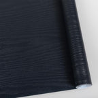 Wood Contact Paper Dark Blue Peel and Stick Wallpaper, Thickened No Teari Vinyl by Abyssaly