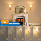NIORSUN 19.9 inch Battery Operated Wall Sconce Set of 2, 10 Colors Wireless - Image 5