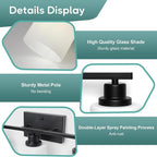 Ascher Bathroom Light Fixtures, 5-Light Vanity Light Over Mirror, Matte Black - Image 8