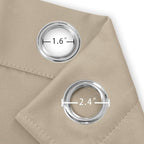 LEMOMO Blackout Curtains 52 x 108 inch/Khaki Curtains Set of 2 Panels/Thermal - Image 5