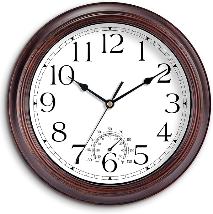 KECYET 8.5 Inch Outdoor Wall Clock by KECYETWALLCLOCK