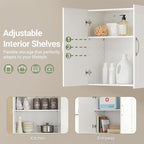 SoBuy Kitchen Wall Cabinet for Laundry Room, Medicine Cabinet for Bathroom - Image 5