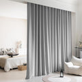 Room Divider Curtains for Ceiling Track Set, Back Tab Blackout Curtains Ceiling by KNEOQIT