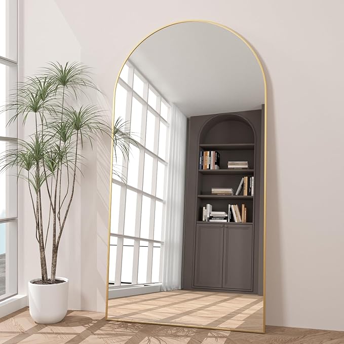 Arched Full Length Mirror Standing Mirror - Image 3