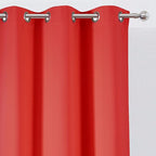 LEMOMO Blackout Curtains 38 x 54 inch/Bright Red Curtains Set of 2 - Image 6
