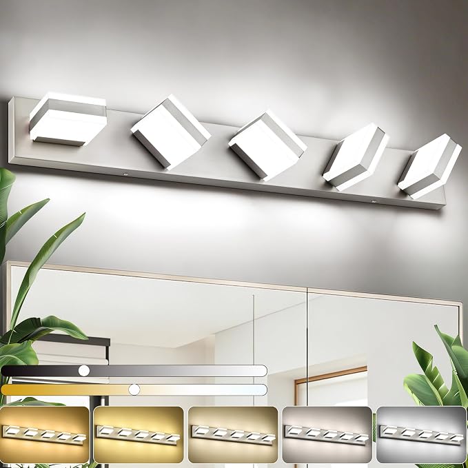 SOLFART Brushed Nickel Vanity Lights by SOLFART