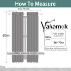 Yakamok Soft and Smooth Full Shading Curtains, 100% Blackout Curtains - Image 8