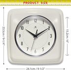 Infinity Instruments Square Retro Wall Clock - Image 7