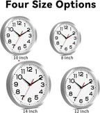 Roymnie Wall Clock Silent Non-Ticking Modern Clock Battery Operated 10 Inch - Image 5