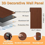 Arthome Peel and Stick Slat Wall Panels 15.7 "x120, Self-Adhesive PVC Wood - Image 8