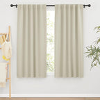 RYB HOME Blackout Curtains for Living Room, Back Tab & Rod Pocket Top by RYBHOME