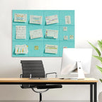 MaxGear Large Cork Board for Wall 36" x 24", Aqua Blue Bulletin Board, 6 Pack - Image 8