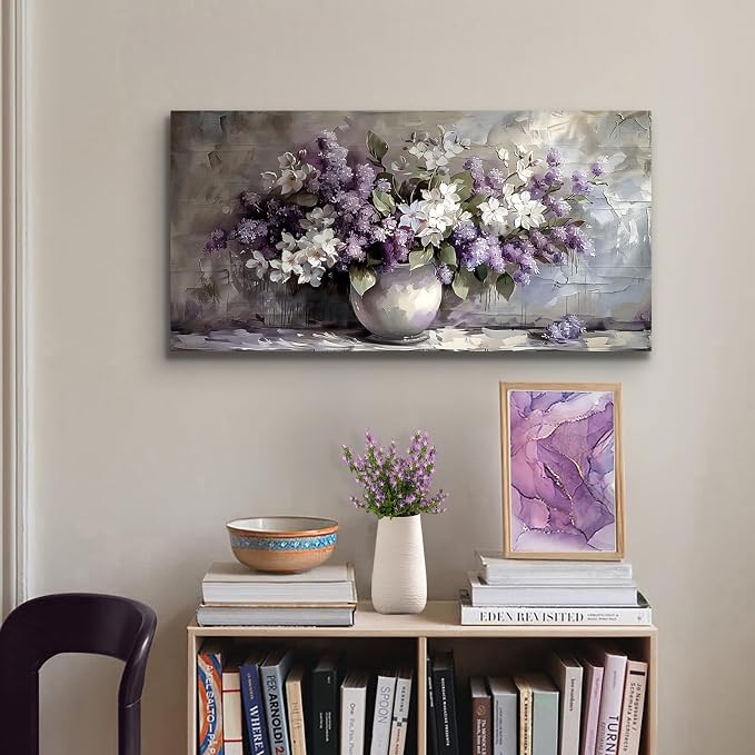 SERIMINO Large Wall Art for Living Room, Still Life Flowers Canvas Prints - Image 6