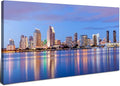 San Diego City Wall Art USA Cityscape Wall Decor Sunset San Diego Skyline by HOME