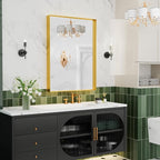 22x30 Inch Gold Bathroom Mirrors - Image 6