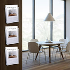 3 Pack Acrylic Brochure Holder Wall Mount, 8.5 x 11 inch Clear Plastic Flyer - Image 5