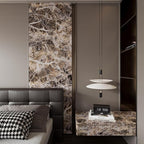 BAYYA Extra Wide Marble Granite Peel and Stick Wallpaper Brown Thicken - Image 4