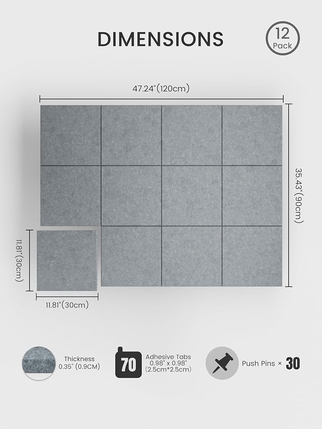 Bumusty Large Cork Board 48" x 36" Alternative - Image 2
