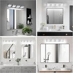 IZORRO LED Modern Bathroom Lights Fixtures, Chrome Acrylic Wall Lighting - Image 6