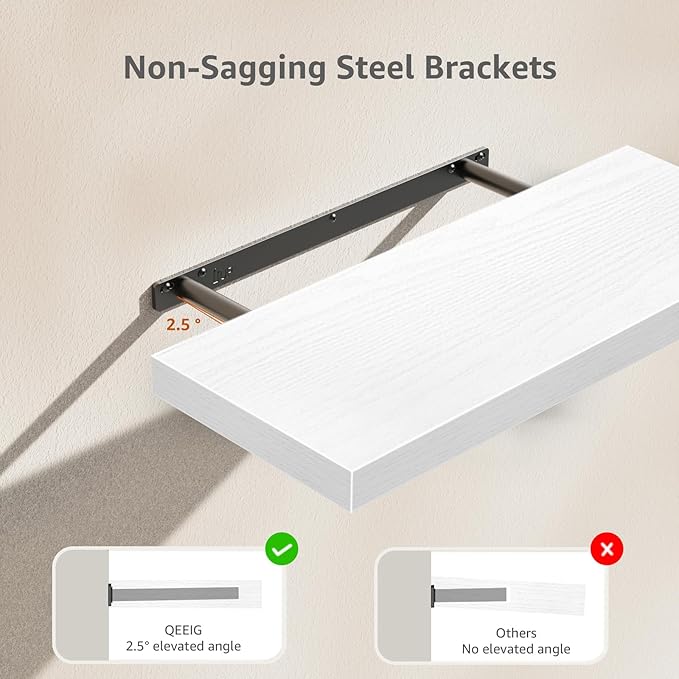 QEEIG Floating Shelves for Wall 23.6" Long - Image 6