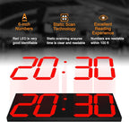 CHKOSDA LED Large Digital Wall Clock, Oversize Wall Clock - Image 5