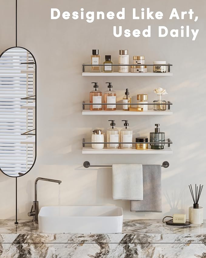 Onlysky Bathoom Shelves, Floaiting Shelves - Image 6