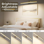 Afyuol Picture Lights for Wall, Brushed Gold Battery Operated Picture Light - Image 5