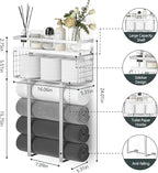 Towel Racks for Bathroom, Bathroom Shelf Over Toilet, Floating Shelves - Image 3