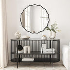 WallBeyond Round Wavy Mirror for Wall Decorative 28 inch, Modern Round Mirror - Image 4