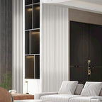 OUZUGIE WPC Acoustic Slat Wall Paneling, Living Room, TV Background, Study Room - Image 2