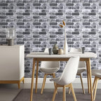 COMSTICKC 3D Gray Brick Wall Panels, Peel and Stick Brick Tiles, Small Size - Image 6