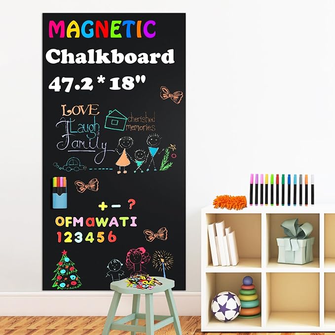 Magnetic Chalkboard Contact Paper by Ykall
