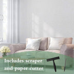 Abyssaly White Wallpaper Peel and Stick 15.7" x 196.8" Silk Embossed White - Image 2