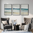 Framed Abstract Coastal Wall Art - Image 8