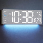 MASHI 2026 Upgrade Digital Wall Clock, Auto-Dimming Wall Clock by MASHI
