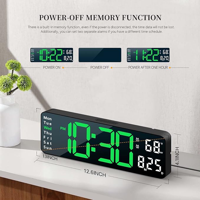 Digital Clock, Digital Wall Clock - Image 8