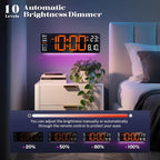 16" Large Digital Wall Clock - Image 3