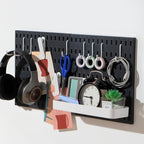 Keepo Peg Board Wall Organizer – Plastic Pegboard Panels, Modular Peg Board by Keepo