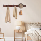 Kuhome 38.6'' Large Coat Rack Wall Mount Coat Hooks Coat Hanger - Image 6
