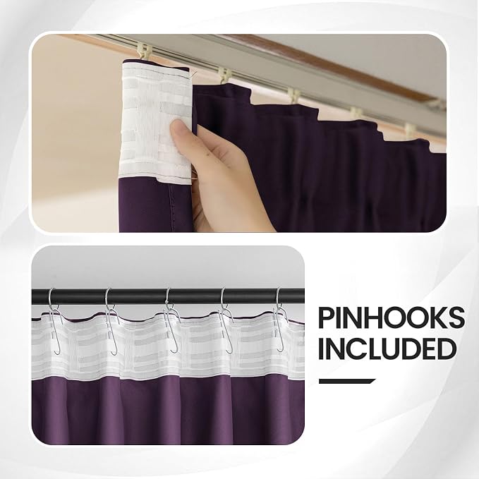 Ceiling Pinch Pleated Blackout Curtains & Drapes - Image 3