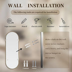 Oval Full Length Mirror, Ultra-Clear Explosion-Proof Dressing Mirror, Simple - Image 9