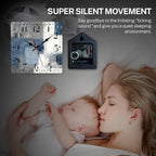 ArtSocket Wooden Wall Clock Silent Non-Ticking, Battery Operated - Image 2