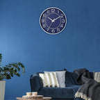 HZDHCLH Modern Wall Clocks Battery Operated, 10 inch Navy Blue Clock - Image 5