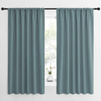 NICETOWN Greyish Blue Blackout Curtains Panels by NICETOWN